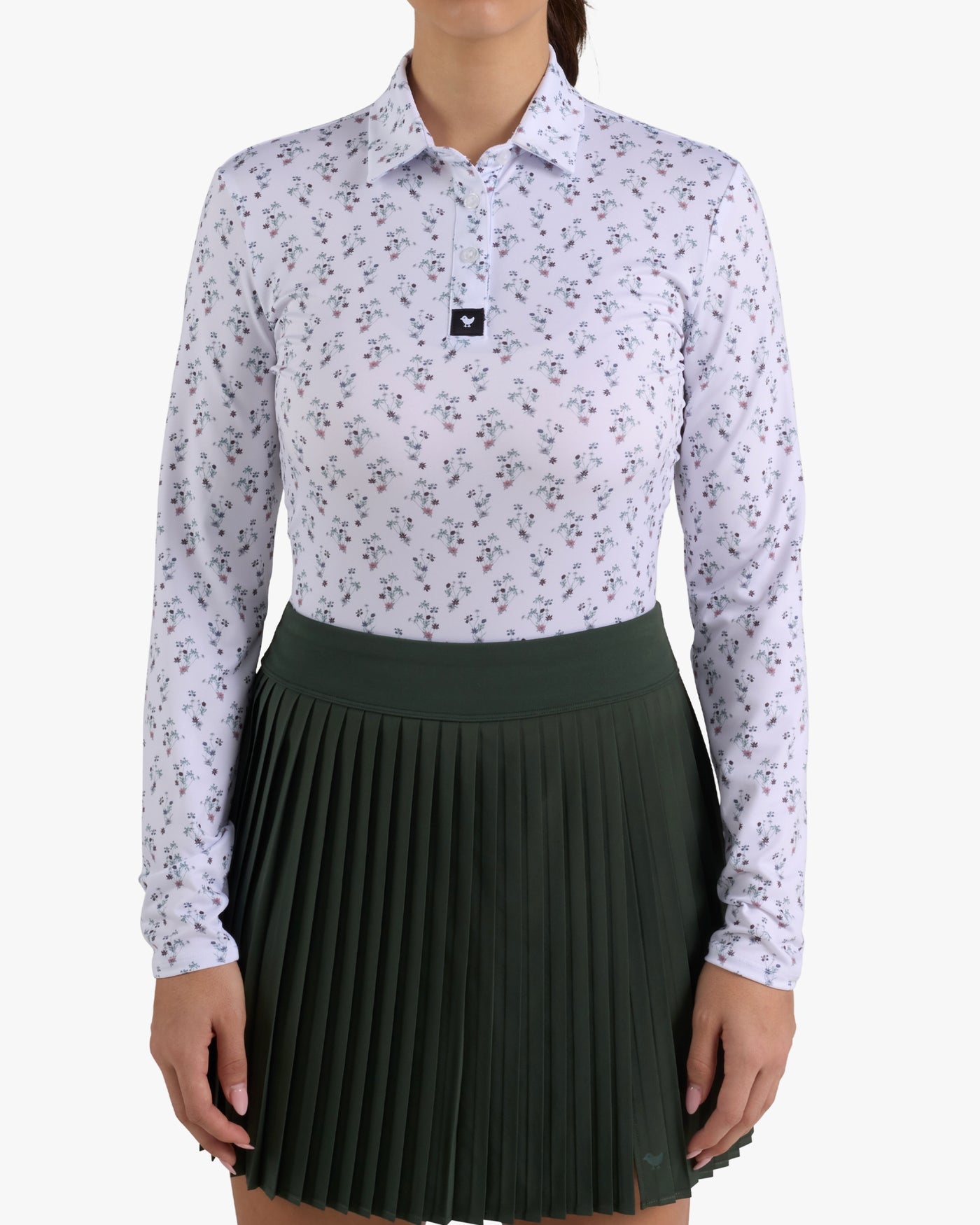 Bad Birdie Long Sleeve Petunia Junkie polo in Women's Long Sleeve